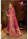 PINK COLOUR DESIGNER BANARASI SILK PARTY WEAR SAREE 2310